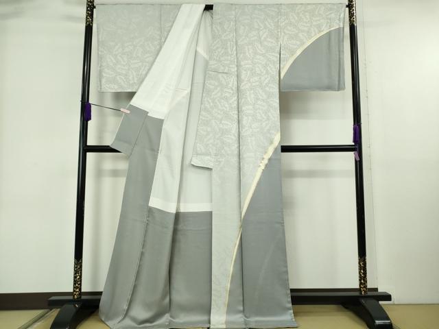平和屋本店●極上　ジャパンオートクチュール　渡辺雪三郎　訪問着　舞葉地紋　金彩　逸品　DZAB6548kh6