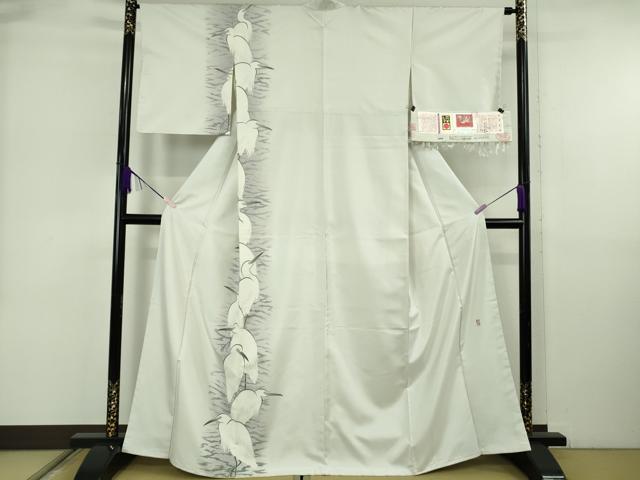 平和屋本店●極上 本加賀友禅作家 鬼島武司 石川県指定無形文化財 牛首紬 白山工房 手織り 訪問着 畔 証紙付き 逸品　未使用　DZAB6557kh6
