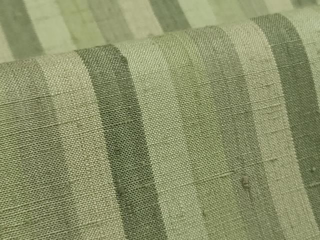 平和屋着物●極上　本場結城紬　重要無形文化財　間道　逸品　DZAB6562kh6