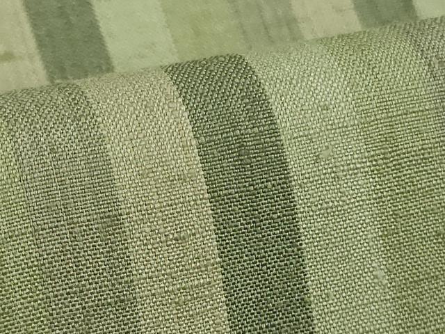平和屋着物●極上　本場結城紬　重要無形文化財　間道　逸品　DZAB6562kh6