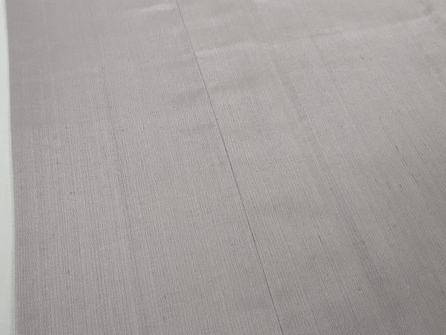 平和屋着物∞極上　道中着　ロング丈　お召地　色無地　桜鼠色地　逸品　DZAB6568kh6