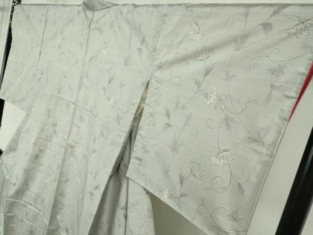 平和屋本店●極上　都喜ヱ門　本場大島紬　白大島　手絣　朝の涼感　藤絹織物謹製　証紙付き　逸品　DZAB6577kh6