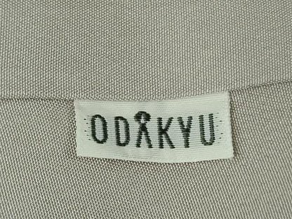 平和屋本店●極上　花織　紬　濃い絹鼠色地　小田急百貨店扱い　逸品　DZAB6591kh6