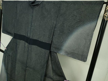 平和屋本店●極上　訪問着　無双　紗袷　紗×絽　墨流し文様　暈し染め　逸品　未使用　DZAB6596kh6