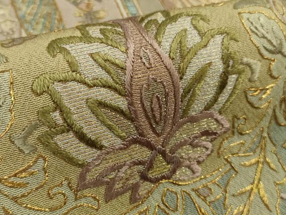 平和屋本店●極上　訪問着　総刺繍　エジプト壁画文様　生壁色地　金糸　逸品　DZAB6598kh6