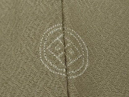 平和屋本店●極上　訪問着　総刺繍　エジプト壁画文様　生壁色地　金糸　逸品　DZAB6598kh6