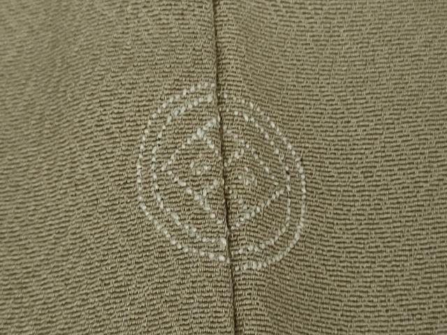 平和屋本店●極上　訪問着　総刺繍　エジプト壁画文様　生壁色地　金糸　逸品　DZAB6598kh6
