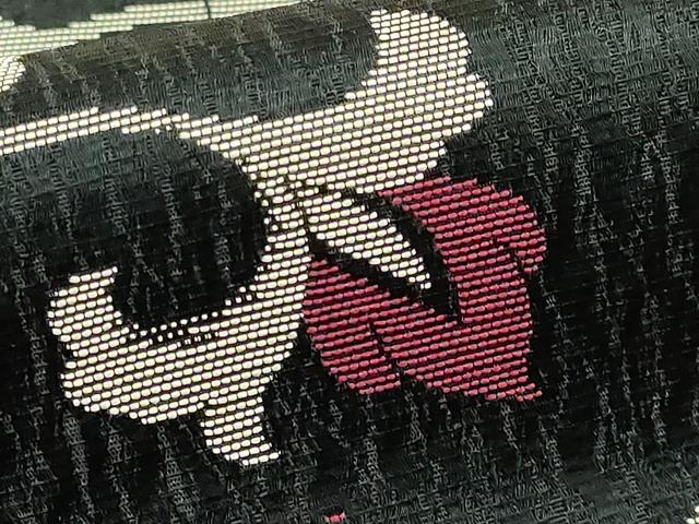 平和屋着物●極上　着物作家　岡本龍三　両面　全通柄袋帯　花唐草　杜若　銀糸　逸品　DZAB6605kh6