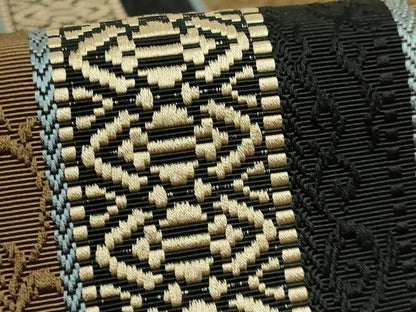平和屋着物●極上　本場筑前博多織　八寸名古屋帯　花唐草献上　逸品　DZAB6628kh6