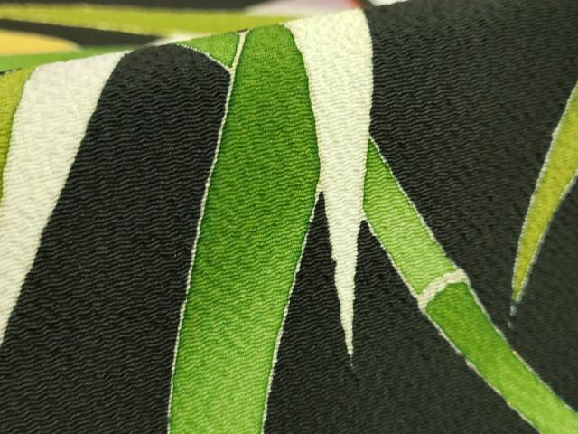 平和屋本店●極上　創業130年　江戸染繍友禅　大彦　太鼓柄袋帯　相良刺繍　松皮菱花文　黒地　金糸　逸品　DZAB6633kh6