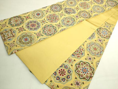 平和屋本店●極上　中国三大刺繍　相良刺繍　袋帯　正倉院花文　金糸　逸品　DZAB6634kh6