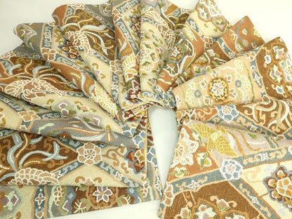 平和屋本店●最高級　中国三大刺繍　総相良刺繍　総刺繍　袋帯　200万粒　総詰め　正倉院花鳥文　逸品　DZAB6636kh6