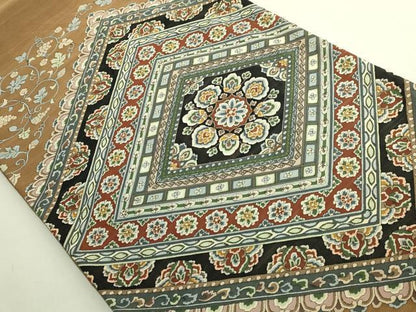 平和屋本店●極上　明綴れ　袋帯　正倉院花菱文　金糸　逸品　DZAB6637kh6