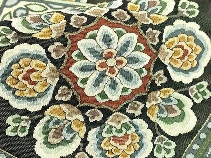 平和屋本店●極上　明綴れ　袋帯　正倉院花菱文　金糸　逸品　DZAB6637kh6