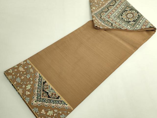 平和屋本店●極上　明綴れ　袋帯　正倉院花菱文　金糸　逸品　DZAB6637kh6