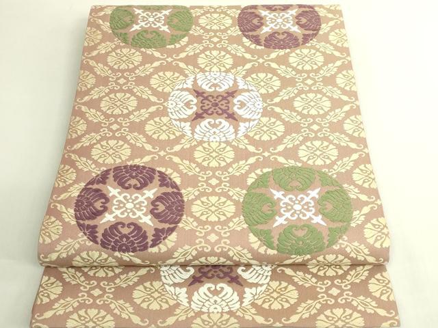 平和屋本店●極上　俵屋　人間国宝　喜多川平朗  有職織物　六通柄袋帯　唐織　吉祥文様　逸品　DZAB6638kh6