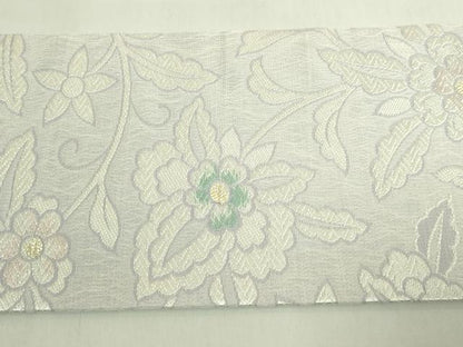 平和屋着物●極上　九寸名古屋帯　唐織　更紗花文　金糸　逸品　未使用　DZAB6658kh6
