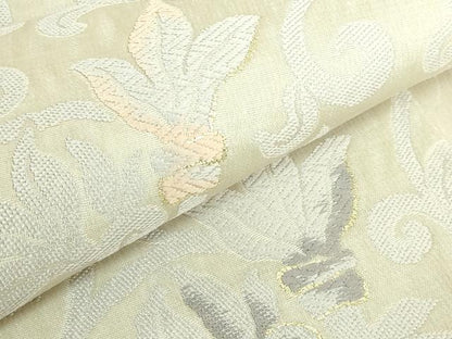平和屋着物●極上　両面　六通柄袋帯　スリーシーズン帯　唐織　唐草文　金糸　逸品　DZAB6663kh6