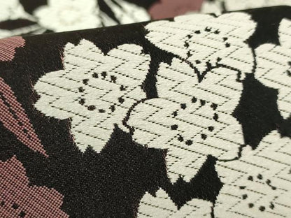 平和屋本店●極上　創業200年・7代目永治屋清左衛門　両面　六通柄袋帯　唐織　園山桜花文　金糸　やまと誂製　逸品　DZAB6667kh6