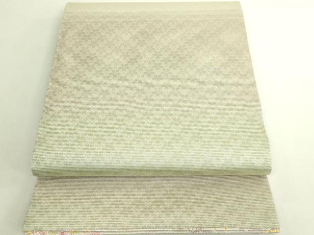 平和屋着物●極上　六通柄袋帯　唐織　天輝曜変織　絢欄桜前線文　暈し染め　金銀糸　冊子付き　やまと誂製　逸品　DZAB6670kh6