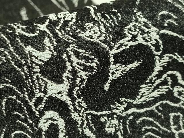 平和屋着物●極上　両面　半幅帯　BANKAN　わものや　鳥獣戯画　逸品　DZAB6680kh6
