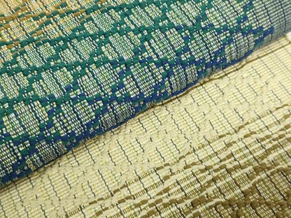 平和屋着物●極上　首里織　草木家　名嘉幸代 　半幅帯　証紙付き　逸品　未使用　DZAB6682kh6