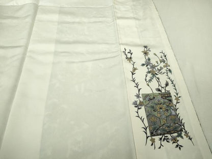 平和屋本店●極上　中国三大刺繍　スワトウ刺繍　汕頭刺繍　総刺繍　訪問着　エジプト壁画文様　金糸　反端付き　逸品　DZAB6701kh6