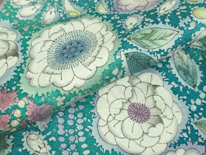 平和屋着物●極上　吉乃一廉　幻の辻が花　訪問着　暈し染め　浅葱色地　銀通し地　逸品　未使用　DZAB6715kh6