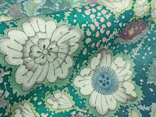 平和屋着物●極上　吉乃一廉　幻の辻が花　訪問着　暈し染め　浅葱色地　銀通し地　逸品　未使用　DZAB6715kh6