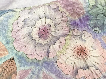 平和屋本店●極上　訪問着　辻が花　暈し染め　銀通し地　逸品　DZAB6717kh6
