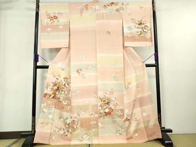 平和屋本店●極上　創業460年・千總　訪問着　駒刺繍　吉祥花文　暈し染め　金彩　大丸扱い　逸品　未使用　DZAB6728kh6