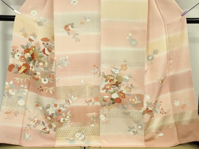 平和屋本店●極上　創業460年・千總　訪問着　駒刺繍　吉祥花文　暈し染め　金彩　大丸扱い　逸品　未使用　DZAB6728kh6