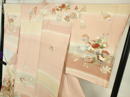 平和屋本店●極上　創業460年・千總　訪問着　駒刺繍　吉祥花文　暈し染め　金彩　大丸扱い　逸品　未使用　DZAB6728kh6