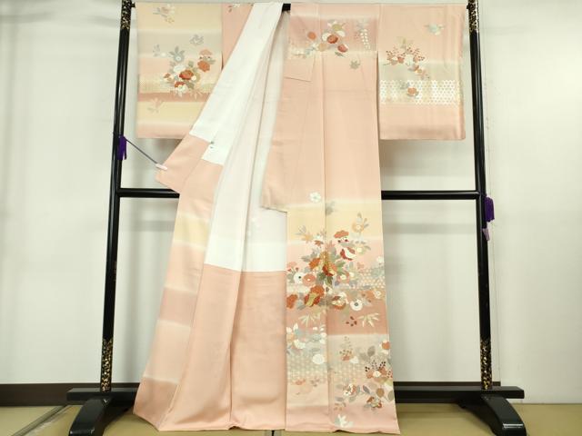 平和屋本店●極上　創業460年・千總　訪問着　駒刺繍　吉祥花文　暈し染め　金彩　大丸扱い　逸品　未使用　DZAB6728kh6