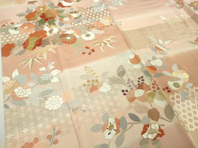 平和屋本店●極上　創業460年・千總　訪問着　駒刺繍　吉祥花文　暈し染め　金彩　大丸扱い　逸品　未使用　DZAB6728kh6