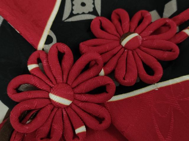 平和屋本店∞極上　道中着　ロング丈　切嵌　七宝　銀糸　反端付き　逸品　未使用　DZAB6736kh6