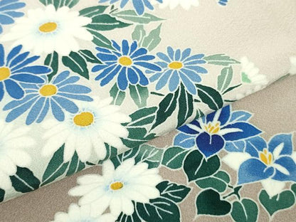 平和屋本店●極上　本加賀友禅作家 野村絵美　訪問着　華苑　灰梅色地　暈し染め　やまと誂製　色紙・証紙付き　逸品　未使用　DZAB6742kh6