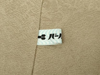 平和屋本店●極上　キモノデザイナー　斉藤上太郎　小紋　お召地　幾何学文様　暈し染め　ロング丈　逸品　DZAB6744kh6