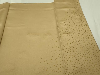 平和屋本店●極上　人間国宝　福田喜三郎　訪問着　刺繍　葡萄唐草文　暈し染め　飴色地　金糸　逸品　DZAB6753kh6