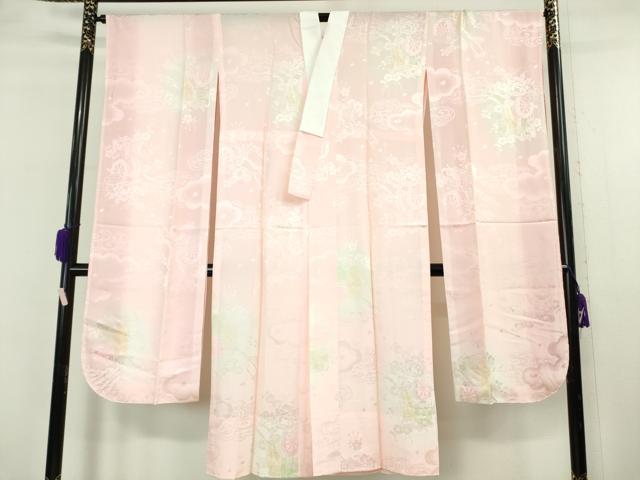 平和屋着物●極上　越後十日町の一流染匠　桐屋・翠山工房　徳永憲峯　振袖　辻が花　暈し染め　金彩　金通し地　逸品　DZAB6761kh6