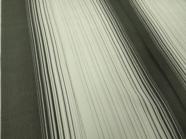 平和屋本店▽極上　お召　単衣　間道　逸品　DZAB6780kh6