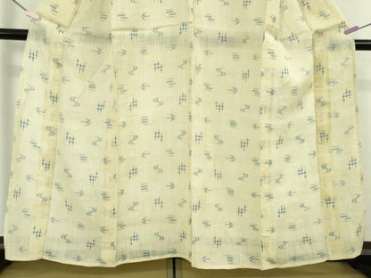 平和屋本店＊極上　夏物　沖縄県無形文化財指定　本場八重山上布　麻　絣絵　逸品　DZAB6786kh6