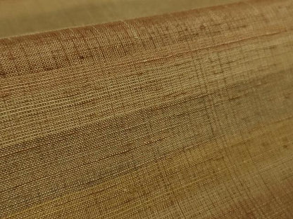 平和屋本店●極上　郡上紬　草木染　横段文　逸品　DZAB6788kh6