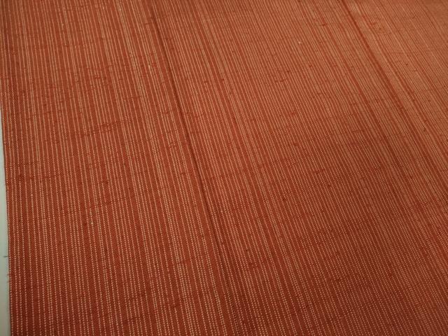 平和屋本店▽希少　ざざんざ織　単衣　縞　逸品　DZAB6792kh6