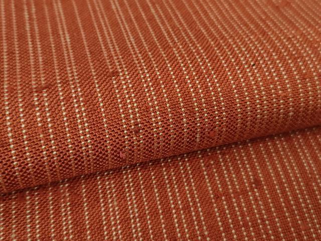 平和屋本店▽希少　ざざんざ織　単衣　縞　逸品　DZAB6792kh6