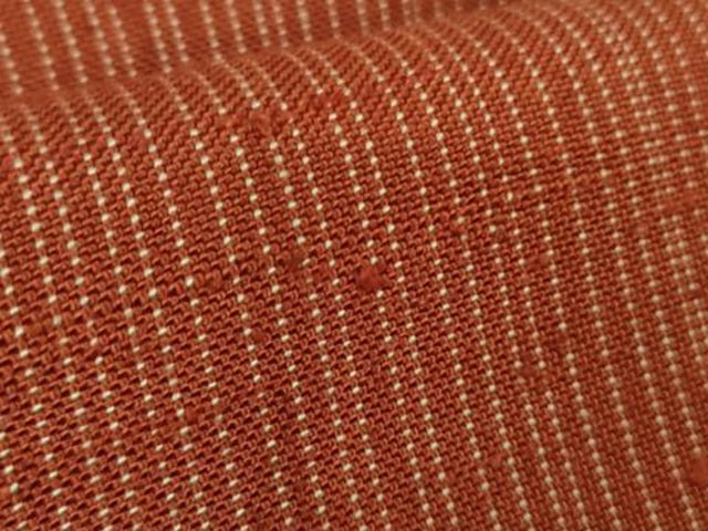 平和屋本店▽希少　ざざんざ織　単衣　縞　逸品　DZAB6792kh6