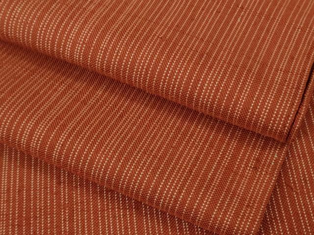 平和屋本店▽希少　ざざんざ織　単衣　縞　逸品　DZAB6792kh6