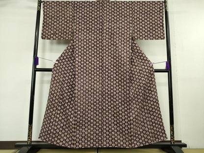 平和屋本店●極上　岩手の匠　草紫堂　南部絞り　紫根染　紬　正絹　逸品　DZAB6793kh6