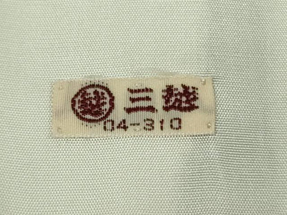 平和屋本店▽希少　重要無形文化財　本場久米島紬　ゆうな染　手織　単衣　格子　三越扱い　逸品　DZAB6795kh6