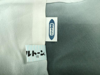 平和屋本店●極上 重要無形文化財　人間国宝 児玉博・小紋師:藍田正雄　銀座もとじ　江戸小紋　褐色×灰色　たとう紙付き 逸品 DZAB6801kh6